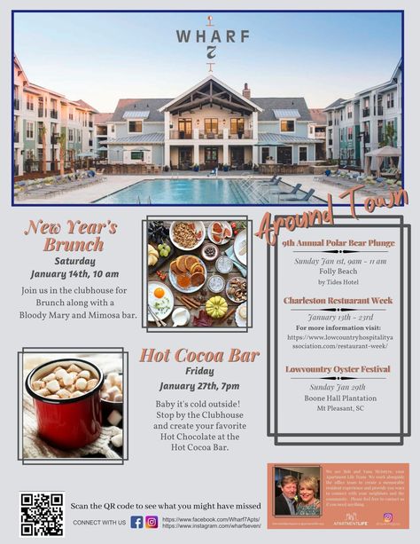 Apartment Resident Events, Marketing Event Ideas, Resident Events Ideas Apartments, Oyster Festival, Resident Events, Luxurious Apartment, River Side, Boone Hall, Daniel Island