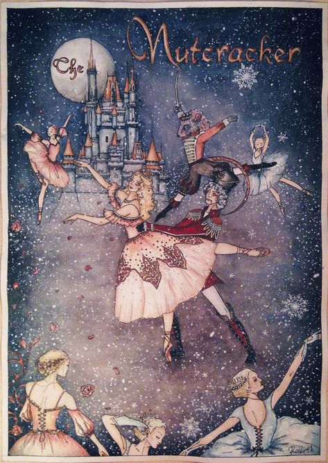 The Nut Cracker Ballet, The Nutcracker Ballet Poster, A Nutcracker Christmas, The Nutcracker Ballet Art, Nutcracker Asthetic, Nutcracker Christmas Wallpaper, The Nutcracker Wallpaper, Nut Cracker Ballet, Nutcracker Ballet Illustration