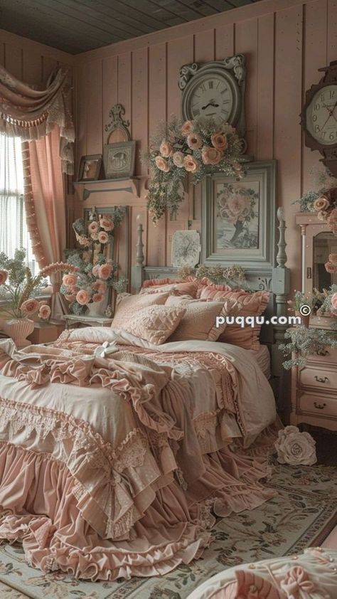 Pink Royal Bedroom, Bedroom Fancy, Coquette Aesthetic Room, Paris Room Decor, Teenager Bedroom Design, Enjoy Your Evening, Fall Bedroom Ideas, Dream Bedroom Inspiration, Cozy Fall Bedroom