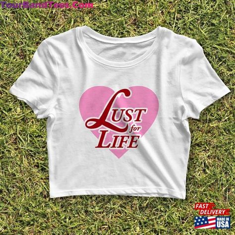 Lust For Life Crop Top Music Shirt Lana Del Rey Unisex Hoodie Check more at https://tourbandtees.com/product/lust-for-life-crop-top-music-shirt-lana-del-rey-unisex-hoodie/ Lana Del Rey Tee Shirt, Lana Del Rey Merch Aesthetic, Lana Del Rey Merch, Lana Del Rey Shirt, Lana Del Rey Aesthetic, Rey Aesthetic, Gothic Baby, Aesthetic 2000s, Top Music