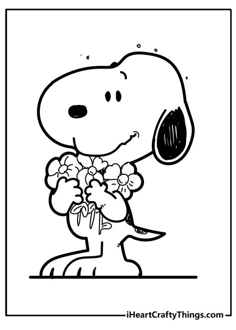 Snoopy Coloring Pages, Happy Birthday Coloring Pages, Hello Kitty Imagenes, Mothers Day Coloring Pages, Hello Kitty Colouring Pages, Birthday Coloring Pages, Fall Arts And Crafts, Hello Kitty Coloring, Dog Coloring Page