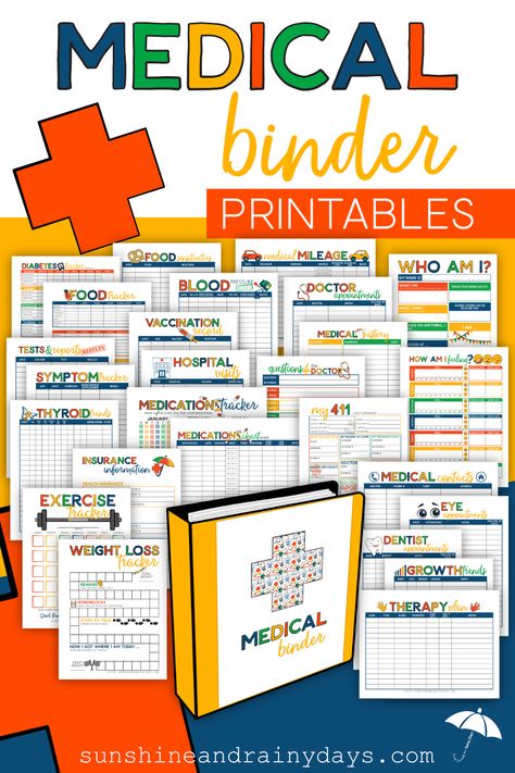 Time is valuable to both you and your doctors. Make that time as efficient as possible by creating a Medical Binder with Medical Binder Printables containing all of your pertinent medical information. Medical Binder Printables | Medical Binder | Medical Printables | #medicalbinder #medical #SARD Health Binder Free Printable, Free Medical Printables, Life Binder Printables Free, Diy Medical Binder, Binder Templates Free, Medical Organization Binder, Medical Binder Printables Free, Binders Organization, Doctor Information Printable