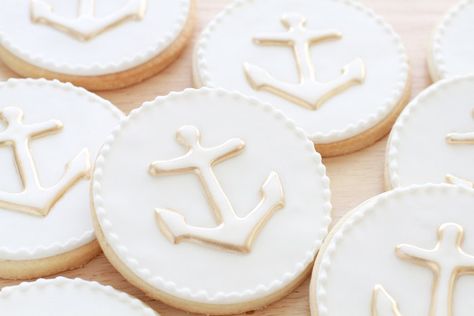 Nautical Cookies. $48.00, via Etsy. Nautical Cake Pops, Nautical Wedding Reception, Nautical Cookies, Nautical Wedding Cakes, Nautical Wedding Favors, Cookie Wedding Favors, Nautical Wedding Invitations, Paint Cookies, Nautical Party