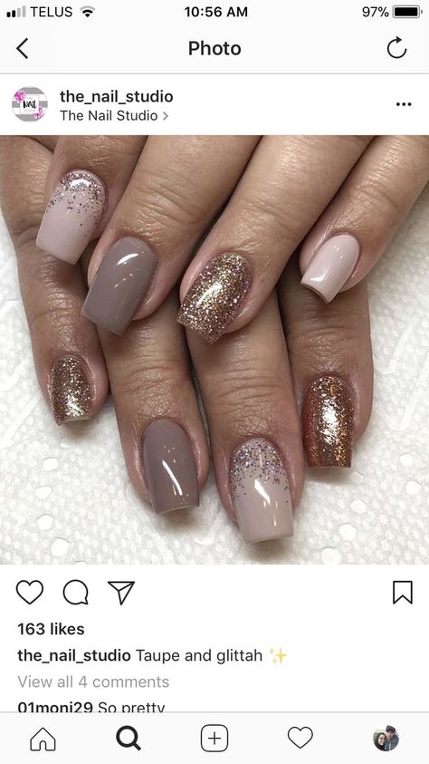 Earth Tone Nails Colors, Acrylic Nails Earth Tones, Nails Earth Tones, Gel French Manicure, Gel Nails At Home, Dipped Nails, Nail Shapes, Manicure Pedicure, Gorgeous Nails