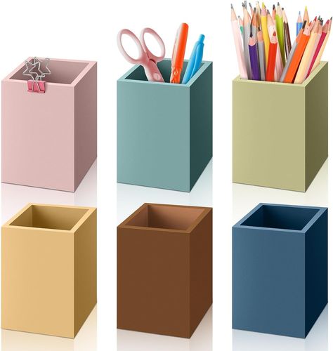 Amazon.com : Gilprop 6 Pcs Colorful Wooden Pencil Holders for Classroom Boho Classroom Decoration Pencil Storage Organizer Desk Stationery Organizer for Classroom School Office Supplies Decor : Office Products Boho Classroom, Organizer Desk, Stationery Organizer, Pencil Holders, Desk Stationery, Pencil Storage, Wooden Pencil, Mini Mouse, Stationery Organization