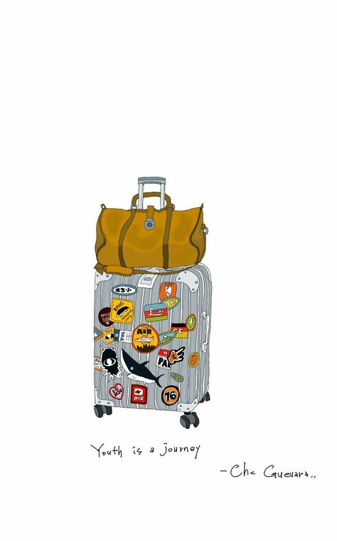 #TravelArt #WanderlustArt #ExploreCreativity #ArtisticAdventures #GlobalArtistry #skommunizdil Travel Art Aesthetic, Traveller Illustration, Traveling Drawing, Travelling Illustration, Luggage Illustration, Wanderlust Illustration, Travel Illustration Art, Vacation Illustration, Travel Cartoon