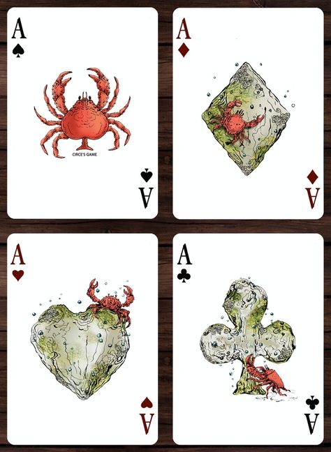 Card Decks Design, Deck Of Cards Art Ideas, Themed Playing Cards, Deck Of Cards Art Projects, Back Of Card Design, Custom Cards Deck, Painting Deck Of Cards Ideas, Painting On Cards Deck Ideas, Painted Card Deck