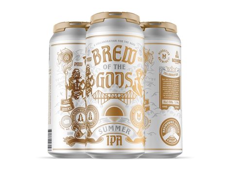 Brew of the Gods by Jordan Wilson on Dribbble Jordan Wilson, Calm Color Palette, Fruit Names, Retro Color Palette, God Images, Beer Brands, Beer Packaging, Design Movements, Greek God