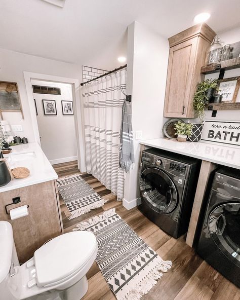 Bathroom And Laundry Room Combo, Laundry Room Decorations, Cabinets Laundry Room, Laundry Bathroom Combo, Barn Apartment, Laundry Room Lighting, Basement Laundry Room, Laundry Room Flooring, Laundry Room Bathroom