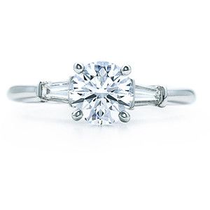 round Tiffany Engagement, Tiffany Engagement Ring, Emerald Wedding Rings, Three Stone Diamond, Dream Engagement, Dream Engagement Rings, Diamond Ring Settings, Engagement Rings Round, Engagement Ring Styles