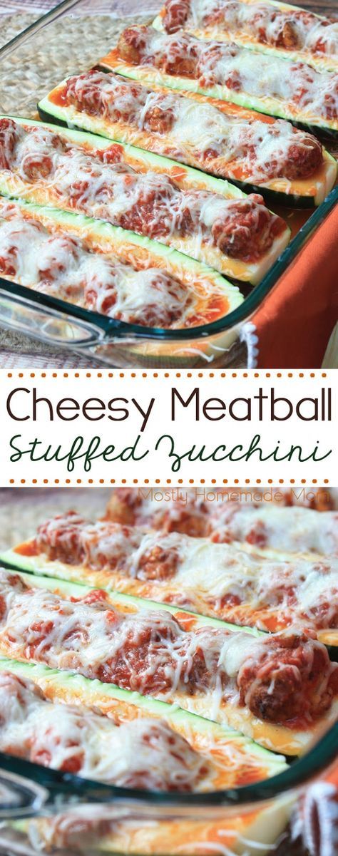 Sausage Stuffed Zucchini Boats, Paleo Pasta, Zucchini Boat Recipes, Stuffed Zucchini Boats, Cheesy Meatballs, Pasta Meals, Sausage Stuffed Zucchini, Prepared Meals, Quick Pasta