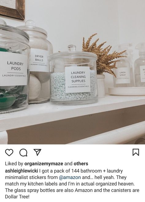 Laundry Room Container Ideas, Laundry Pod Container Ideas, Laundry Pods Container Ideas, House Laundry Room, Dream Laundry Room, Kitchen Labels, Laundry Pods, Laundry Design, Laundry Essentials