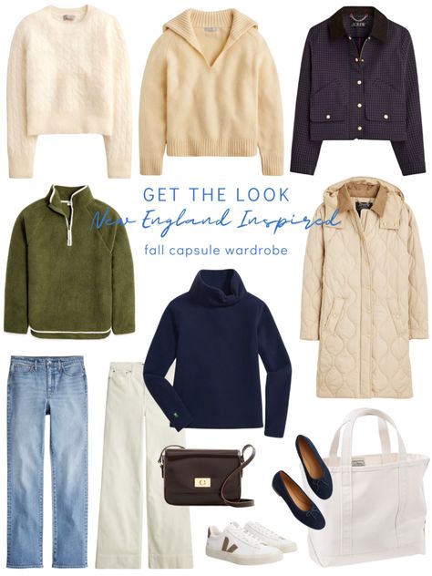 NEW ENGLAND INSPIRED CAPSULE FALL WARDROBE - Beautifully Seaside New England Style Fashion, Capsule Fall Wardrobe, New England Fall Outfits, J Crew Catalog, Jcrew Fall, New England Fashion, Shopping Haul, New England Fall, 26th Birthday