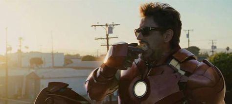 Eating doughnuts like a rock star West Coast Avengers, Marvel Tony Stark, Iron Man 2008, Iron Man 2, Robert Downey Jr., Avengers Film, Iron Man Tony Stark, Batman Vs Superman, Loki Marvel