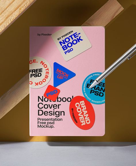 Free Cover Notebook Psd Mockup Presentation Branded Notebook Design, Notebook Cover Design Creative, Website Mockup Free, Website Mockup Templates, 2023 Graphic Design, Flyer Mockup Psd, Free Logo Mockup Psd, Notebook Mockup, Social Bar