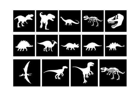 Dinosaur Stencil, Prehistoric Dinosaurs, Christmas Stencils, Stencil Templates, Digital Templates, Art Sites, Blog Template, Stencil Designs, Display Cards