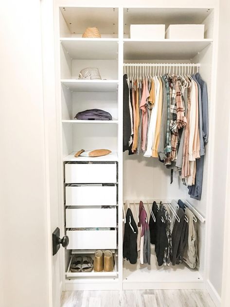 After three solid years transforming closets throughout Washington DC, Philadelphia and New York I can sum up my closet organization process in three simple steps that create immediate and massive change. As seen on Good Morning Washington! Small Closet Space, Closet Renovation, Diy Wardrobe, Closet Layout, Wardrobe Room, Small Closets, Closet Remodel, Bedroom Closet Design, Small Closet Organization