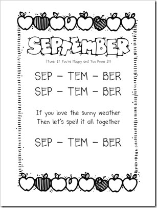 This blog has songs for each month. These would be cute for our Song and Poetry Folders. Month Songs Preschool, September Songs For Preschool, Months Songs For Preschool, Months Song Preschool, September Poems For Kids, September Poem, September Songs For Kindergarten, September Poems For Kindergarten, Good Morning Songs For Kindergarten Circle Time