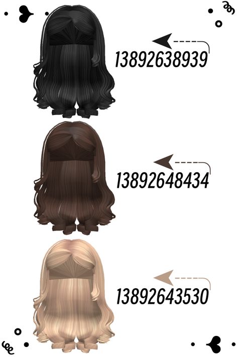 ˚₊· ͟͟͞͞➳❥ Graceful Curlicue Hair Dark Brown Hair Codes Bloxburg, Wavy Hair Codes Berry Ave, Barry Avenue Hair Codes Brown, Y2k Hair Codes Berry Ave, Berry Ave Brunette Hair Codes, Barry Avenue Codes Black Hair, Hair Codes For Berry Ave Brown, Black Hair Bloxburg, Berry Ave Hair Codes Brown