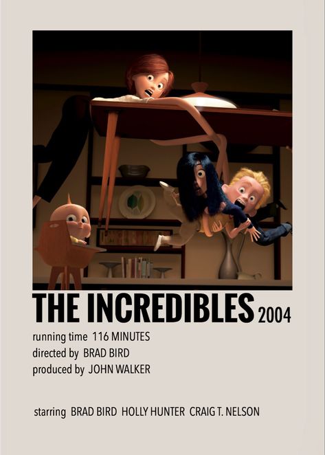 Triple Dog Dare, Avengers Movie Posters, Small Posters, Polaroid Movie Poster, The Incredibles 2004, Brad Bird, Avengers Movie, Mini Posters, Polaroid Posters