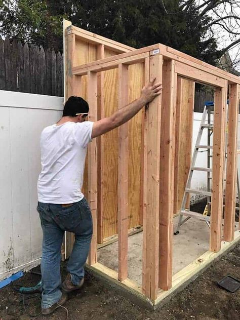 Diy Small Shed Cheap, Building A Shed Roof, Shed Diy, Small Shed Plans, Cool Sheds, Small Shed, Yard Storage, Wooden Storage Sheds, Building A Storage Shed