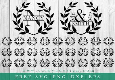 Fields Of Heather: Quick Tip - How To Make A Split Monogram (And Where To Find The Free Ones!) Free Monogram Fonts, Cricut Monogram, Free Monogram, Split Monogram, Image Svg, Monogram Wreath, Cricut Free, Silhouette Cameo Projects, Cricut Tutorials