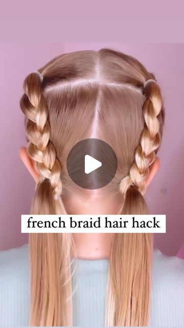 Braid Hairstyles Simple, Cute Easy Womens Hairstyles, Girl Hair Braids, Kid Braid Hairstyles, Easy French Braid Tutorial, Kids French Braids, Girl Braids Hairstyles Kids, Kid Hairstyles Braids, Kids Hair Braids