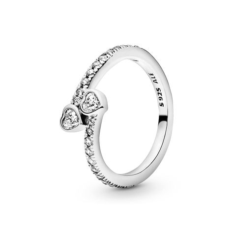 PANDORA Jewelry Two Sparkling Hearts Cubic Zirconia Ring in Sterling Silver (As an Amazon Associate I earn from qualifying purchases) Pandora Friendship Rings, Pandora Heart Ring, Hearts Entwined, Pandora Heart, Friendship Rings, Pandora Hearts, Love And Friendship, Pandora Rings, Romantic Gestures