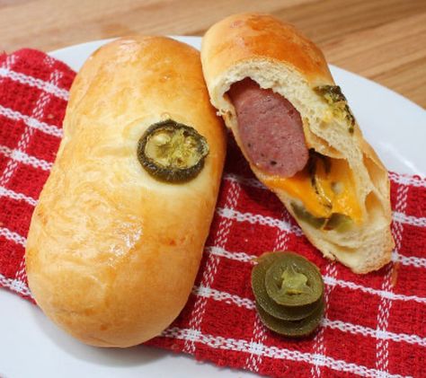 This sausage kolache recipe, more accurately called klobasniky, is a staple for hearty, on the go breakfasts throughout Central Texas. Kolachi Roll Recipe, Jalapeno Kolache Recipe, Homemade Kolaches, Kolaches Recipe, Texas Kolaches, Kolache Dough Recipe, Texas Kolache Recipe, Breakfast Kolache Recipe, Kolache Factory Copycat Recipe