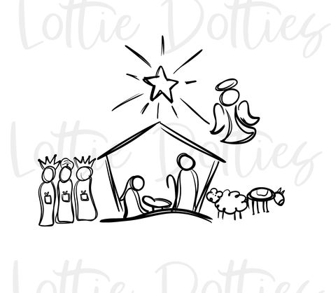 Simple Nativity, Christmas Art For Kids, Religious Crafts, Christmas Embroidery Patterns, Christmas Card Art, Christmas School, Sublimation Christmas, Christmas Nativity Scene, 12 December