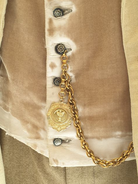 Aziraphale Costume detail | RPF Costume and Prop Maker Community Stede Bonnet Cosplay, Gilderoy Lockhart Aesthetic, Aziraphale Costume, Aziraphale Aesthetic, Aziraphale Cosplay, Gilderoy Lockhart, Tv Lighting, Adam Young, Prop Maker