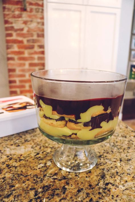 It’s that time of year where we’re looking for yummy desserts to serve our friends and family! #ad I teamed up with @easyhomemeals to share today's recipe. I love using shortcuts to make it all come together even easier and I shared on the blog a Boston Creme Trifle that is pretty and can serve a crowd! My kids think it's magical!! We use the Belgian Custard Cream Mini Eclairs by @delizzaus for the shortcut! Check out the full blog post.... Boston Cream Trifle Easy, Boston Creme Pie Trifle, Boston Creme Pie, Mini Eclairs, Easy Home Meals, Boston Cream Pie Recipe, Trifle Recipes Easy, Custard Cream, Boston Cream Pie