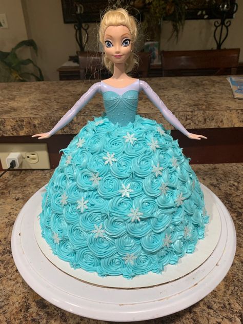 Frozen Dress Cake, Elsa Dress Cake, Frozen Elsa Doll Cake, Frozen Doll Cake, Princess Dress Cake, Elsa Doll Cake, Cake Elsa, Princess Doll Cake, Frozen Birthday Party Cake