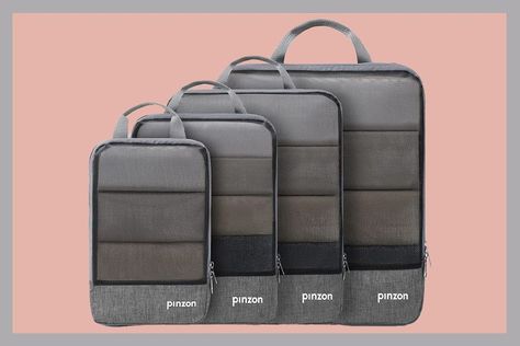 Travelers Swear By These Compression Packing Cubes for When You Need Everything to Fit in Your Carry-on Sparkling Drinks, Practice Wear, Garment Cover, Carry On Suitcase, Packing Cubes, Carry On Luggage, Travel Light, Suitcases, Travel And Leisure