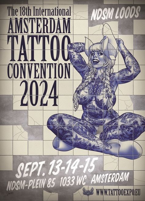 Amsterdam Tattoo Convention 2023 - Home - Tattoo Expo Tattoo Convention Poster, Amsterdam Tattoo, Tattoo Posters, Tattoo Expo, Worlds Best Tattoos, Tattoo Convention, World Tattoo, Home Tattoo, Tattoo Parlors