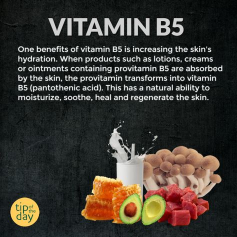 One benefits of vitamin B5 is increasing the skin's hydration. When products such as lotions, creams or ointments containing provitamin B5 are absorbed by the skin, the provitamin transforms into vitamin B5 (pantothenic acid). This has a natural ability to moisturize, soothe, heal and regenerate the skin.  #Sardonyx #dermarollers #microdermabrasion #microneedles #antiagingserum #hyaluronic_acid Vitamin B5 Benefits Skin, Pantothenic Acid Benefits, Vitamin B5 Benefits, Alcohol Spray, Food Vitamins, Turmeric Vitamins, Eco Beauty, Health Vitamins, Pantothenic Acid