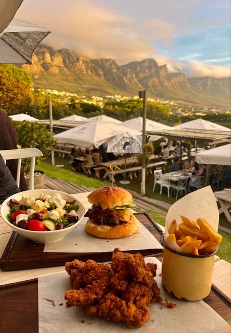 Cape Town South Africa Aesthetic, South Africa Aesthetic, Cape Town Vacation, Cape Town Photography, Africa Aesthetic, Cape Town Food, South Africa Vacation, South Africa Food, Aesthetic Restaurant