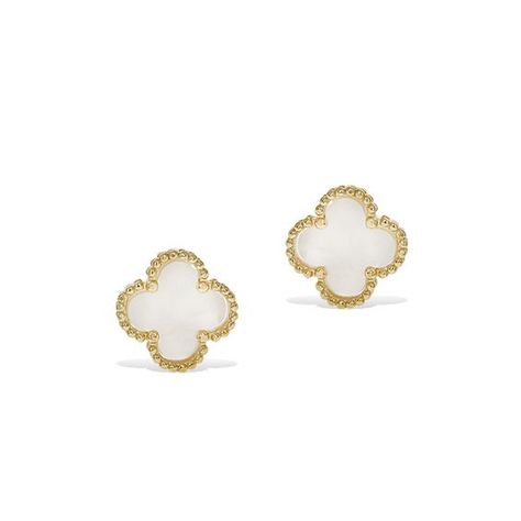 Virtual Wishlist, Bridgerton Vibes, Shuffle Outfits, Bridal Earrings Studs, Mini Earrings, Mother Of Pearl Earrings, Jewelry Accessories Ideas, Clover Earrings, Jewelry Lookbook