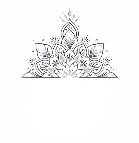 Simple Half Mandala Tattoo Design, Back Of Ankle Tattoos For Women Mandala, Small Tattoos Mandala, Half Mandala Wrist Tattoo, Above Knee Mandala Tattoo, Mandala Wrist Tattoo Design, Mandala Rib Tattoo, Forearm Mandala Tattoo Women, Mandala Small Tattoo