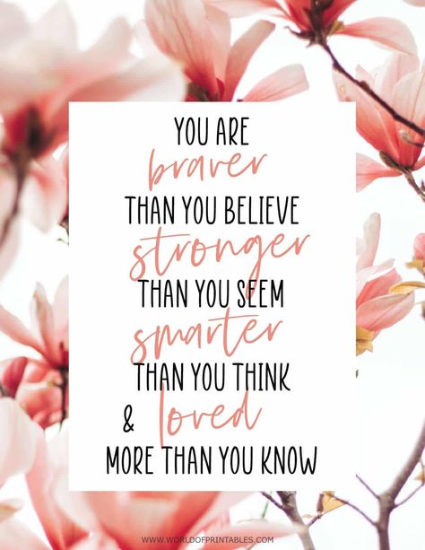 You're Braver Than You Believe Quote, You Are Braver Than You Think, You Are Braver Than You Believe Quote, Braver Than You Believe Quote, You Are Braver Than You Believe, Quotes About Bravery, Believe In Me Quotes, Encouragement Pictures, Card Message Ideas