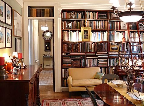 love it. This is a realistic study. Dining Room Library Combo, Dining Room Library, Library Room, Room Library, Decor Studio, Home Library Design, Dining Room Combo, Multipurpose Room, Elegant Dining Room