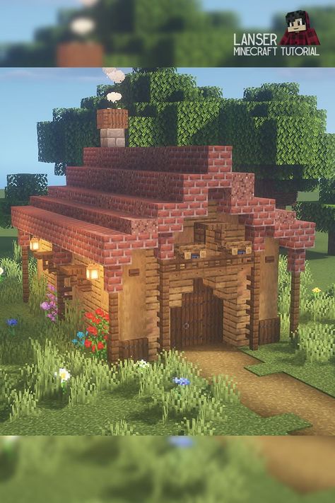 Small Minecraft Storage House, Cottagecore Minecraft Storage Building, Minecraft Storage House Ideas, Minecraft Dog House Ideas, Storage House Minecraft, Tiny Minecraft Houses, Minecraft Storage Building, Minecraft Storage House, Storage Minecraft