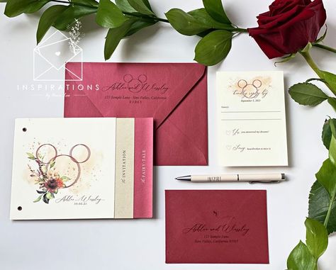 Elegant Disney Wedding Invitations in the romantic colors of autumn. Fall Disney Wedding, Disney Themed Wedding Invitations, Disney World Fall, Fall Disney, Disney Wedding Invitations, Disney Inspired Wedding, Disney Wedding Theme, Boone Nc, Colors Of Autumn