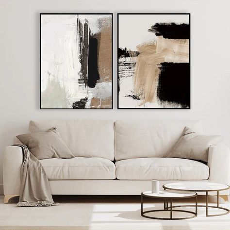 Beige Wall, Open Wall, Abstract Canvas Wall Art, Minimalist Painting, Florida Usa, Black Walls, Frame Set, Room Wall Art, Decoration Design