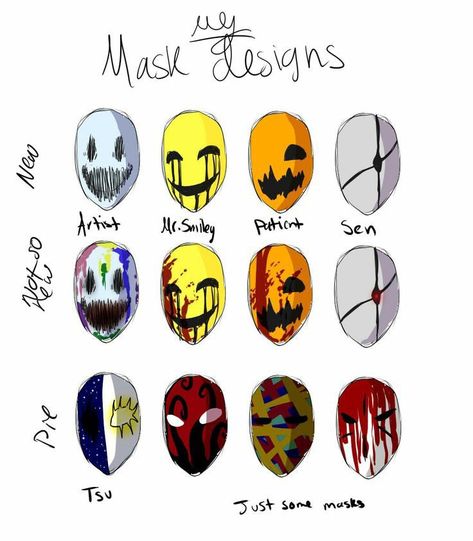 Mr Smiley, Creepy Masks, Materi Bahasa Jepang, Ghost Walk, Mask Drawing, Mask Designs, A Clown, Art Tools Drawing, Dark Art Drawings