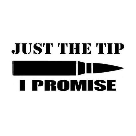 Just The Tip I Promise, Funny Vinyl Decals, Dope Quotes, Funny Decals, Dirty Mind, Badass Quotes, Cricut Projects Vinyl, Sarcastic Quotes, Car Decals