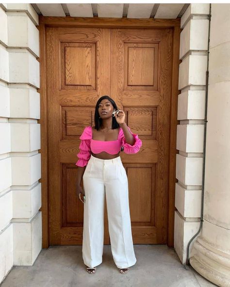 Pink Top Outfit, Tie Back Crop Top, Random Outfits, Tight Dress Outfit, Daily Fashion Inspiration, Practice Outfits, Stylish Skirts, Vacation Vibes, Pink Crop Top