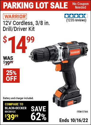 Harbor Freight Tools, Harbor Freight, The Warrior, Drill Driver, Cordless Drill, Black & Decker, Power Drill, Handles, Tools