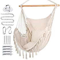 Regardez ceci chez Amazon Hanging Macrame Chair, Bohemian Chair, Macrame Chair, Floating Chair, Macrame Hanging Chair, Macrame Chairs, Hanging Hammock Chair, Indoor Chairs, Large Macrame