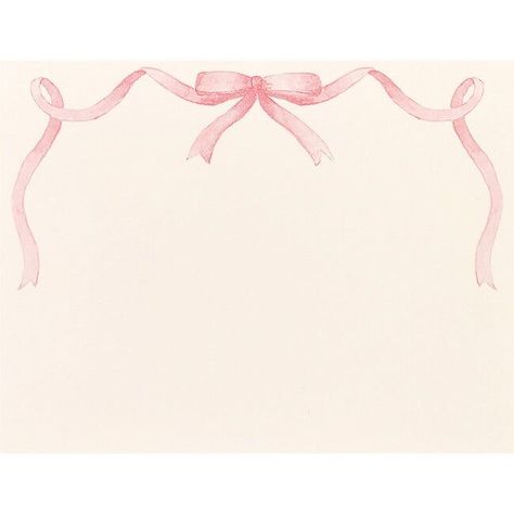 Bow Border, Bow Cards, Pink Envelope, Desk Stationery, Bow Wallpaper, Bow Print, Envelope Liner, Pink Cards, Notecard Set